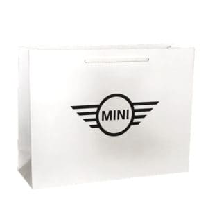 un sac papier de luxe pour la marque automobile mini